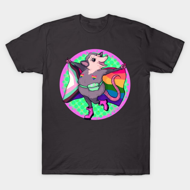 Pride Opossum T-Shirt by LVBart